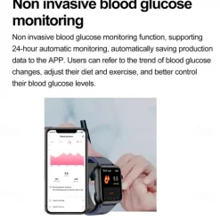 696 TK63 Smart Watch 1.91 inch Smartwatch Fitness Running Watch Bluetooth ECG+PPG Temperature Monitoring Pedometer Compatible with Android iOS Men Hands-Free Calls Message Reminder Custom Watch Face