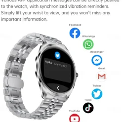 696 TN88 Smart Watch 1.43 inch Smart Band Fitness Bracelet Bluetooth Pedometer Call Reminder Sleep Tracker Compatible with Android iOS Women Men Hands-Free Calls Message Reminder IP 67 43mm Watch Case