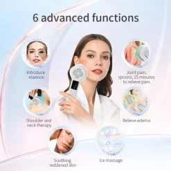 -5 To 48 Degree Large Ice Hammer Face Massager Face Lifting Beauty Instrument 6 Colors Photon Light Therapy for Skin Rejuvenation