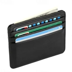 2023 Ultra Slim Front Pocket Wallet Mens Wallet With Card Slots Minimalist Travel Wallet Id Window Slots For Id Cards Wallet