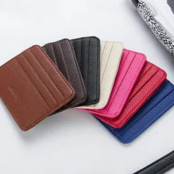 2023 Ultra Slim Front Pocket Wallet Mens Wallet With Card Slots Minimalist Travel Wallet Id Window Slots For Id Cards Wallet