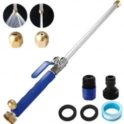 2023 Upgraded Jet Nozzle for Garden Hose Power Washer Wand Hydro Jet High Pressure Washer Tools with 2 Different Nozzles and Hose Quick Connectors