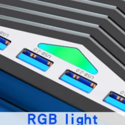 4 USB With LED Lights External CD/DVD Players For Personal Computers CD/DVD Players. Type-C Multi-function Extender Card Reader For Windows/Liunx/Mac Os/for Mac Book/Note Book/for I Mac/Mac OS/SE/ME