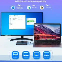4 USB With LED Lights External CD/DVD Players For Personal Computers CD/DVD Players. Type-C Multi-function Extender Card Reader For Windows/Liunx/Mac Os/for Mac Book/Note Book/for I Mac/Mac OS/SE/ME