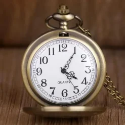 1913 Western Cowboy Carriage Badge Men's and Women's Quartz Pocket Watch Fashion Best Festival Gift Student Clock