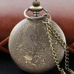 1913 Western Cowboy Carriage Badge Men's and Women's Quartz Pocket Watch Fashion Best Festival Gift Student Clock