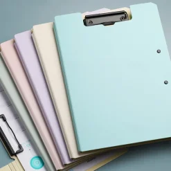 A4 File Folder Clipboard Writing Pad Memo Clip Board Double Clips Test Paper Storage Organizer Portable Pad School Supplies Offi