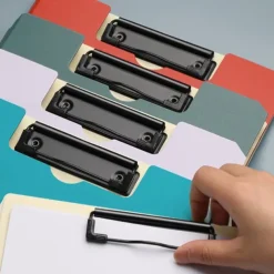 A4 File Folder Clipboard Writing Pad Memo Clip Board Double Clips Test Paper Storage Organizer Portable Pad School Supplies Offi