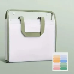 A4 Folder Paper Storage Bag Transparent Portable Organ Bag Student Information Storage Bag Multi-layer Large Capacity