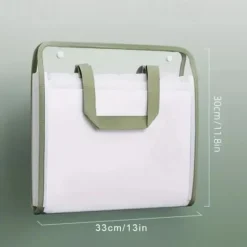 A4 Folder Paper Storage Bag Transparent Portable Organ Bag Student Information Storage Bag Multi-layer Large Capacity