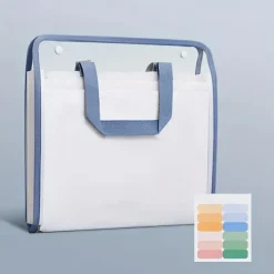 A4 Folder Paper Storage Bag Transparent Portable Organ Bag Student Information Storage Bag Multi-layer Large Capacity
