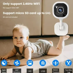 A3 IP Camera 1080P Mini Wireless Motion Detection Remote Access IR-cut Indoor Support 64 GB