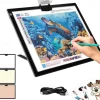 A3 LED Light Box w/Built-in Stand, Light Pad/Board for Diamond Painting with 2.8in Magnetic Clip, Light Board, Tracing Light Pad for Kids
