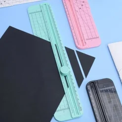 A4 Mini Small Hand Account Paper Cutting Machine Children's Safety Blade Paper Cutter Home Sliding Paper Cutter Paper Cutter
