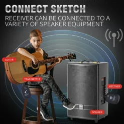 A8 UHF Wireless System Guitar Pickup Audio Transmitter Receiver for Electric Guitar Bass Violin Parts