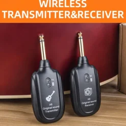 A8 UHF Wireless System Guitar Pickup Audio Transmitter Receiver for Electric Guitar Bass Violin Parts