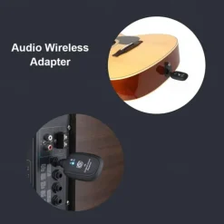 A8 UHF Wireless System Guitar Pickup Audio Transmitter Receiver for Electric Guitar Bass Violin Parts