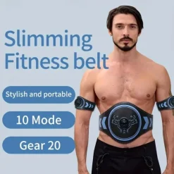 Abdominal Muscle Training Fitness Waist Belt For Fat Burning And Weight Loss Exercise Abdominal Trainer