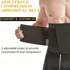 Abdominal Support Belt For Men And Women - Post Surgery And Postpartum Recovery - Relieves Hernia Discomfort