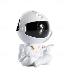 ABS Material Astronaut Projection Lamp White/Black Housing USB Power Supply Suitable for Room Decoration Projection Festival Birthday Gift
