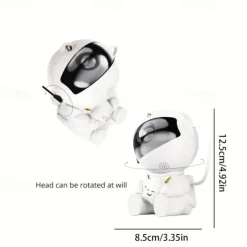 ABS Material Astronaut Projection Lamp White/Black Housing USB Power Supply Suitable for Room Decoration Projection Festival Birthday Gift