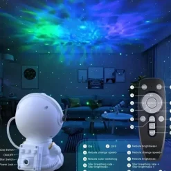 ABS Material Astronaut Projection Lamp White/Black Housing USB Power Supply Suitable for Room Decoration Projection Festival Birthday Gift
