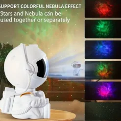 ABS Material Astronaut Projection Lamp White/Black Housing USB Power Supply Suitable for Room Decoration Projection Festival Birthday Gift