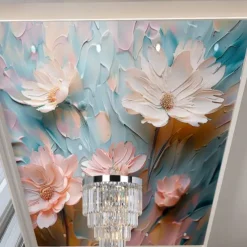 Abstract 3D Wallpaper Traditional Chinese Painting Home Decoration Wall Mural Roll Peel and Stick Removable PVC/Vinyl Material Self Adhesive/Adhesive Required Wall Decor for Living Room