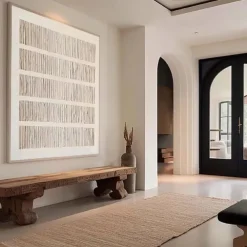 Abstract oil painting hand painted Beige Brown and Green Painting handmade Brown wabi sabi artwork oil painting hand painted Textured Oil Painting Beige Oil Painting Abstract Canvas Art Modern decor