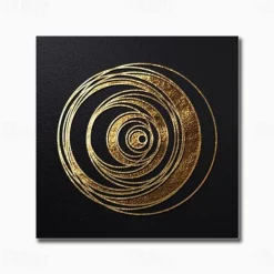 Abstract Wall Art Canvas Black Gold Geometric Prints and Posters Painting Modern Nordic Luxury Wall Art Living Room Home Decoration No Frame