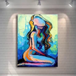 Abstract Woman Nude Canvas Painting Sexy Body Art Canvas Painting Print Sex Posters Wall Art Pictures Modern Bedroom Home Decor