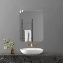 Acrylic Mirror Wall Sticker - Self-Adhesive, Irregular Cloud Design for Bathroom, Dressing Table, and Wardrobe - No Drilling Required