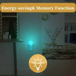 Acrylic Shaped LED Night Light Living Room And Bedroom Decoration Light Gradient Effect Of Color Light Eye Protection Without Flicker Uk Us Eu Power Plug 1pc