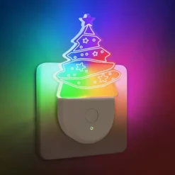 Acrylic Shaped LED Night Light Living Room And Bedroom Decoration Light Gradient Effect Of Color Light Eye Protection Without Flicker Uk Us Eu Power Plug 1pc