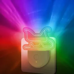 Acrylic Shaped LED Night Light Living Room And Bedroom Decoration Light Gradient Effect Of Color Light Eye Protection Without Flicker Uk Us Eu Power Plug 1pc