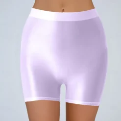 Activewear Exotic Dancewear Pole dance Shorts Pure Color Splicing Women's Training Daily Wear High Nylon