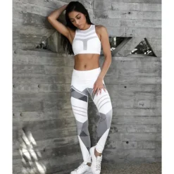 Activewear Pants Pattern / Print Women's Daily Wear Running Terylene Polyester Taffeta