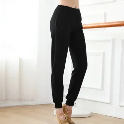 Activewear Pants Pure Color Splicing Women's Performance Training High Polyester