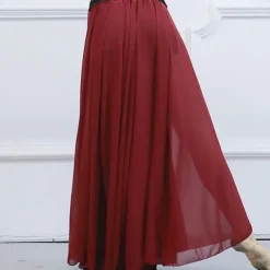 Activewear Skirts Solid Women's Training Performance High Chiffon