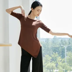 Activewear Top Solid Women's Training Performance Half Sleeve Modal