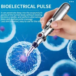 Acupuncture Pen 5 in 1 Electronic Acupuncture Pen Meridian Energy Pulse Massage PenMulti-Function Massage Pen Tools for Massage Energy Therapy Pain Relief1 x AA Battery (Not Included)
