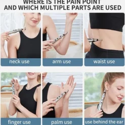 Acupuncture Pen 5 in 1 Electronic Acupuncture Pen Meridian Energy Pulse Massage PenMulti-Function Massage Pen Tools for Massage Energy Therapy Pain Relief1 x AA Battery (Not Included)