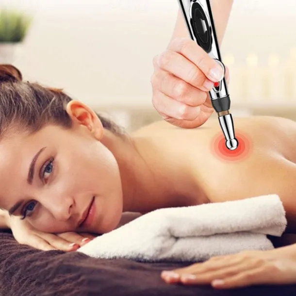 Acupuncture Pen 5 in 1 Electronic Acupuncture Pen Meridian Energy Pulse Massage PenMulti-Function Massage Pen Tools for Massage Energy Therapy Pain Relief1 x AA Battery (Not Included)