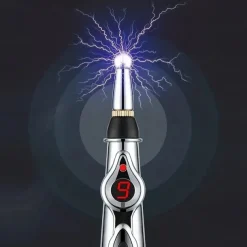 Acupuncture Pen 5 in 1 Electronic Acupuncture Pen Meridian Energy Pulse Massage PenMulti-Function Massage Pen Tools for Massage Energy Therapy Pain Relief1 x AA Battery (Not Included)