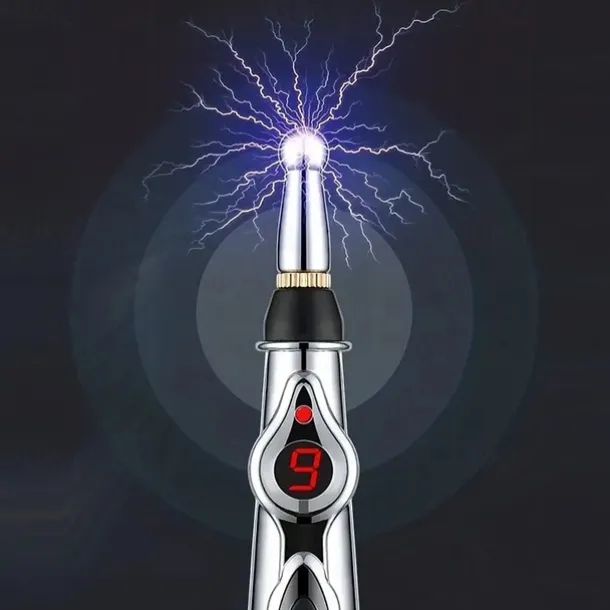 Acupuncture Pen 5 in 1 Electronic Acupuncture Pen Meridian Energy Pulse Massage PenMulti-Function Massage Pen Tools for Massage Energy Therapy Pain Relief1 x AA Battery (Not Included)