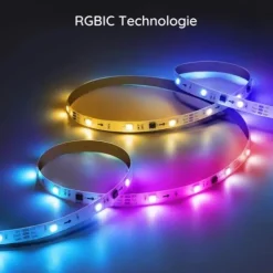 Addressable Dream color RGBIC WiFi Bluetooth LED Light Strip 5~10m 16.4~32.8ft Waterproof 5050SMD Work with Alexa Google Assistant