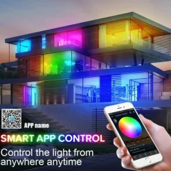 Addressable Dream color RGBIC WiFi Bluetooth LED Light Strip 5~10m 16.4~32.8ft Waterproof 5050SMD Work with Alexa Google Assistant