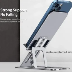 Adjustable aluminum alloy desktop Tablet holder table foldable phone standard mobile phone holder stand for IPhone iPad