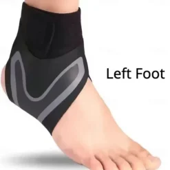 Adjustable Ankle Support Brace – Non-Elastic Compression Wrap for Injury Prevention, Sprain Protection & Stability, Sports & Fitness Protective Gear for Outdoor Activities