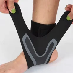 Adjustable Ankle Support Brace – Non-Elastic Compression Wrap for Injury Prevention, Sprain Protection & Stability, Sports & Fitness Protective Gear for Outdoor Activities